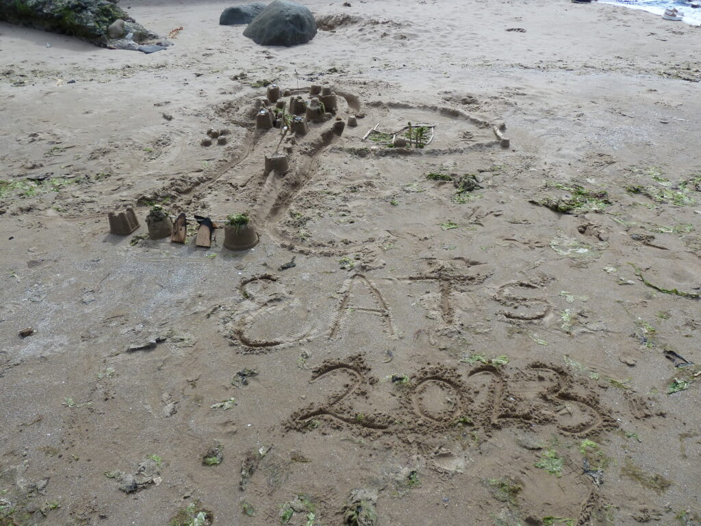 Sandcastles on Portobello beach