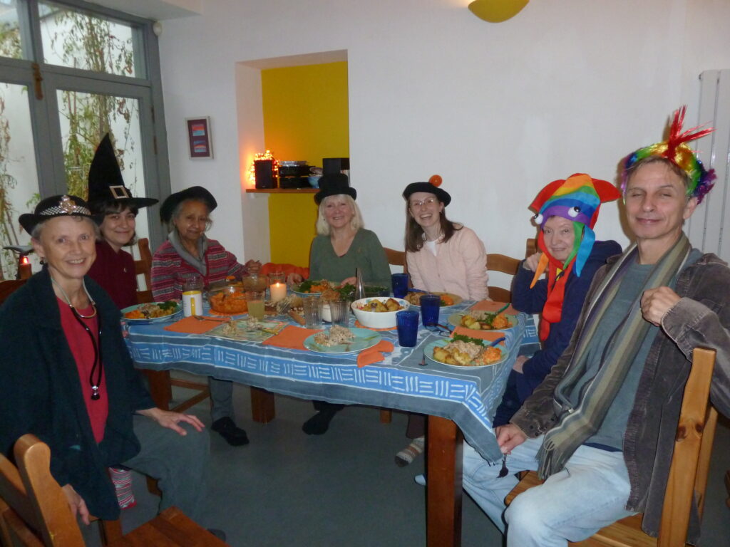 EATS teachers and trainees having Christmas lunch together