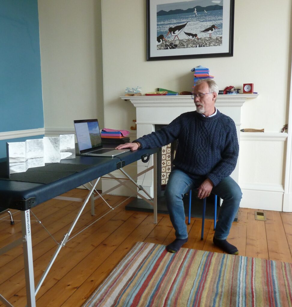 Photo of trainee project at Edinburgh Alexander Training School - finding inner peace through nature, and then in later life through the Alexander Technique