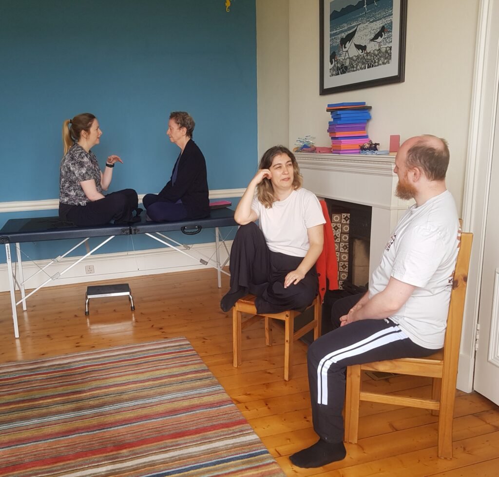 Photo of listening skills session at Edinburgh Alexander Training School